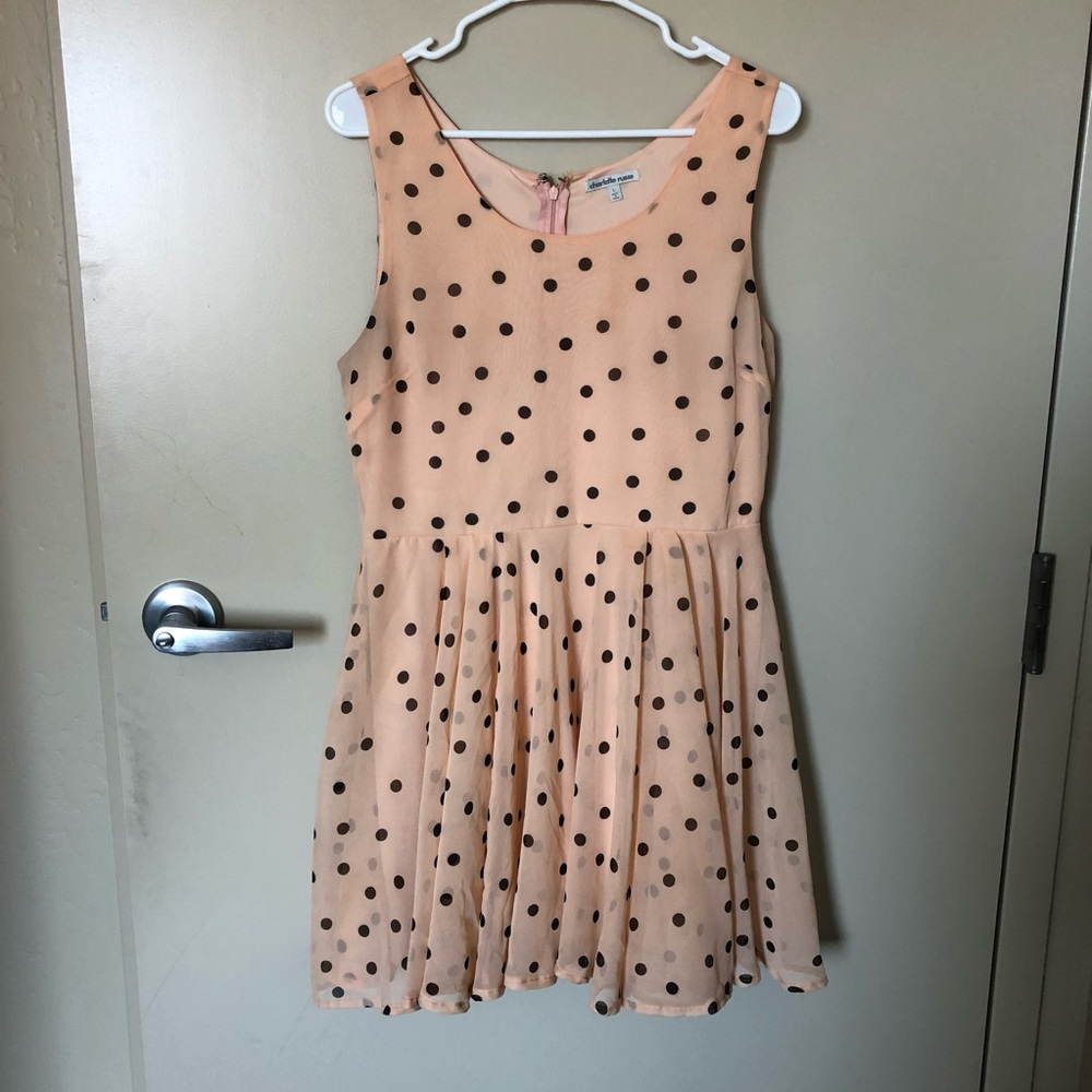 Pink polkadot dress